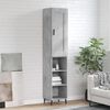 vidaXL Highboard Concrete Grey 34,5x34x180 cm Engineered Wood