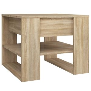 vidaXL Coffee Table Sonoma Oak 55.5x55x45 cm Engineered Wood