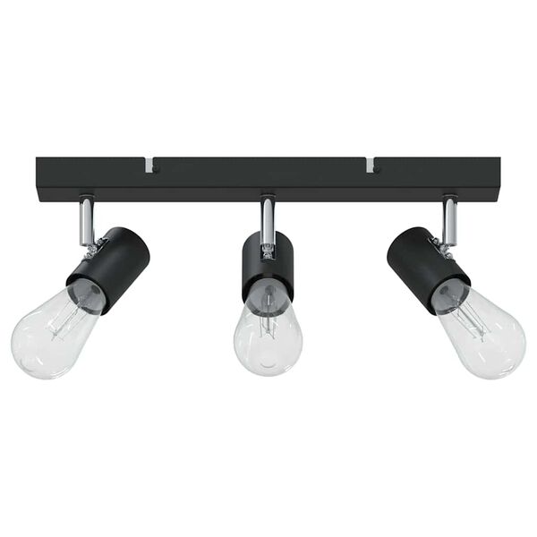 vidaXL Ceiling Spotlight Black 38 x 6.5 x 11.5 cm Steel