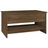 vidaXL Coffee Table Brown Oak 80x50x40 cm Engineered Wood