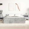 vidaXL Bed Frame without Mattress Concrete Grey 135x190 cm Double