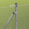 vidaXL Fence Post Silver 50 x 1.5 m (12 x 12 mm mesh) Steel