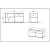 Germania Shoe Cabinet Topix 96x40x50.4 cm White and Oak