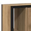 vidaXL Bathroom Mirror Cabinet Artisan Oak 60x16x60 cm Engineered Wood
