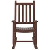 vidaXL Rocking Chair for Children Brown Solid Wood Poplar