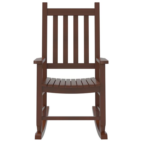 vidaXL Rocking Chair for Children Brown Solid Wood Poplar