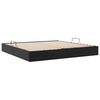 vidaXL Storage Bed with Mattress Black 200 x 200 cm Faux leather