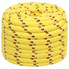 vidaXL Multipurpose Utility Rope 20 mm 50 m Yellow PP 2400 kg Max Load