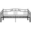 vidaXL Pull-out Sofa Bed Frame without Mattress Black Metal 90x200 cm