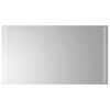 vidaXL LED Bathroom Mirror Transparent 90 x 50 cm Tempered Glass