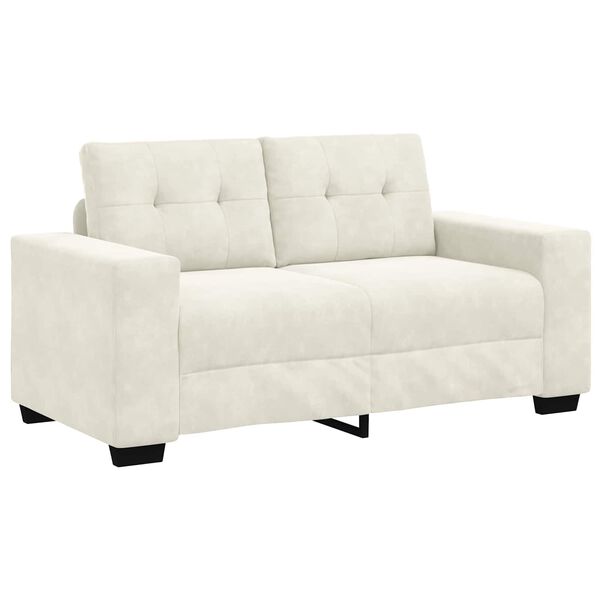 vidaXL Sofa Cream 160 x 77 x 82 cm Fabric
