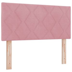 vidaXL Headboard Height Adjustable with Headboard Pink 100 cm Velvet