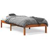 vidaXL Bed Frame without Mattress Wax Brown 100x200 cm Solid Wood Pine