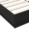 vidaXL Bed Frame without Mattress Black 90x190 cm Single Engineered Wood