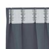 vidaXL Blackout Curtains with Rings 2 pcs Anthracite 175 x 140 cm