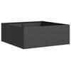 vidaXL Planter Black 80x80x30 cm Steel