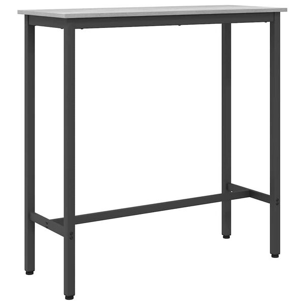 vidaXL Table Grey Sonoma 100 x 40 x 100.5 cm Engineered Wood and Steel