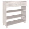 vidaXL Console Table | White | Solid pine wood, MDF | Medium | Console Table