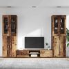 vidaXL TV Cabinet Set with Drawer FLORIN Old Wood Engineered Wood