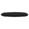 vidaXL Back Pillow Black 120 x 19 x 50 cm Fabric