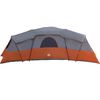 vidaXL Family Tent Grey and Orange 762 x 655 x 218 cm Taffeta