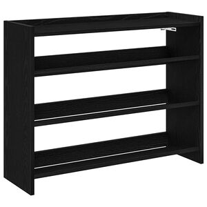 vidaXL Shoe Rack Black 80x25x62 cm Engineered Wood