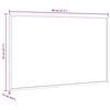 vidaXL Magnetic Whiteboard with Solid Pine Wood Frame 80x55 cm