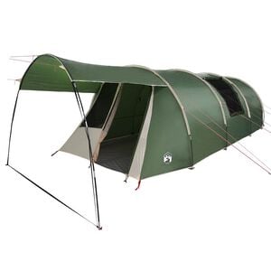 vidaXL Tunnel Tent with Roof Green and White 740 x 370 x 220 cm