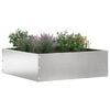 vidaXL Lawn Edging Silver 40 x 40 x 13 cm Stainless Steel
