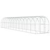 vidaXL Chicken Coop Silver 1200 x 200 x 200 cm Galvanised Steel