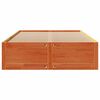 vidaXL Bed Frame without Mattress with Drawers Wax Brown 160x200 cm Solid Wood Pine