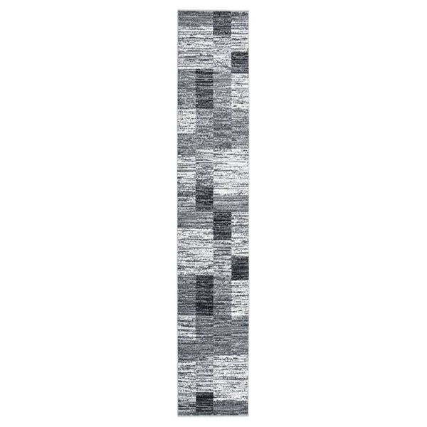 vidaXL Runner Rug BCF Grey 80x500 cm