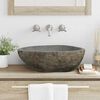 vidaXL Riverstone basin Light Grey 52 x 40 x 15 cm River Stone