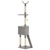 vidaXL Cat Tree with Sisal Scratching Post Grey 180 cm