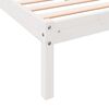 vidaXL Extra Long Bed Frame without Mattress White 160x220 cm Solid Wood Pine