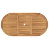 vidaXL Garden Dining Set 7 pcs Brown Solid Teak Wood