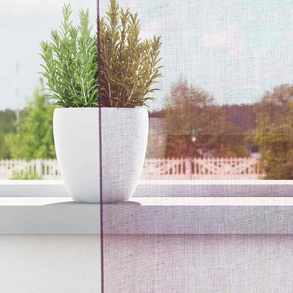 vidaXL Voile Curtains with Loops 2 pcs Purple 140x225 cm