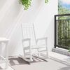 vidaXL Garden Rocking Chair White 70 x 92 x 108cm HDPE