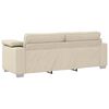 vidaXL Sofa 3 pcs Beige Linen