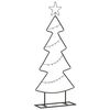 vidaXL Metal Christmas Tree with Stand Black 90 cm Steel