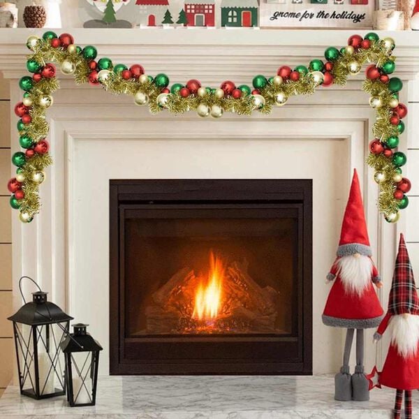 vidaXL Christmas Ball Garland Multicolour 186 cm Polystyrene