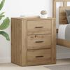 vidaXL Bedside Cabinet Artisan Oak 35 x 50 x 60 cm Engineered Wood