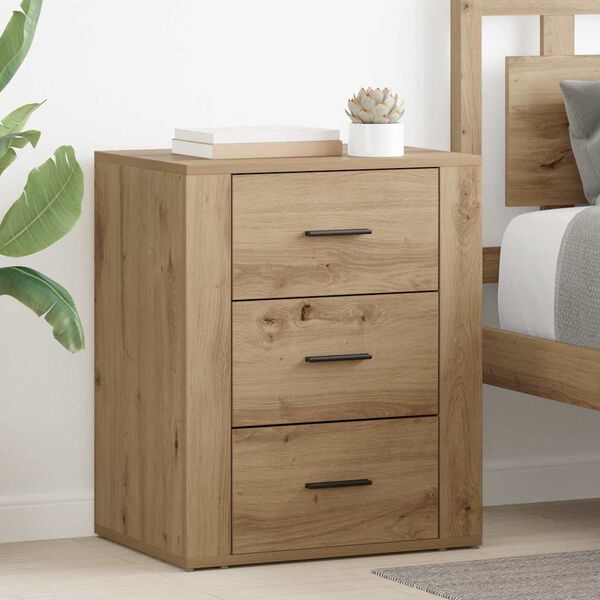 vidaXL Bedside Cabinet Artisan Oak 35 x 50 x 60 cm Engineered Wood