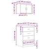 vidaXL Garage Cabinets 2 pcs Old Wood Engineered Wood