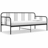 vidaXL Sofa Bed Frame without Mattress Black Metal 90x200 cm