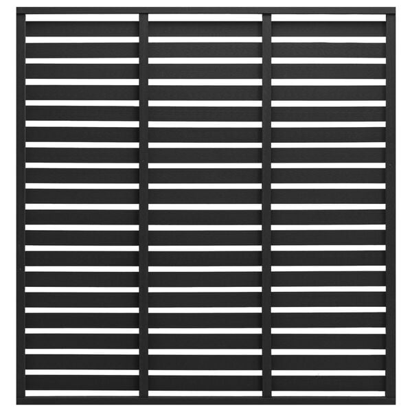 vidaXL Fence Panel WPC 180x180 cm Black