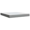 vidaXL Box Spring Bed with Mattress Light Grey 180x200 cm Fabric