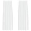 vidaXL Voile Curtain with Curtains 2 pcs White 225 x 140 cm Polyester