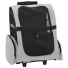 vidaXL Pet Trolley 3-in-1 Design Grey 48x32x(57-106) cm Oxford Fabric