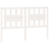 vidaXL Bed Headboard White 140,5x4x100 cm Solid Wood Pine